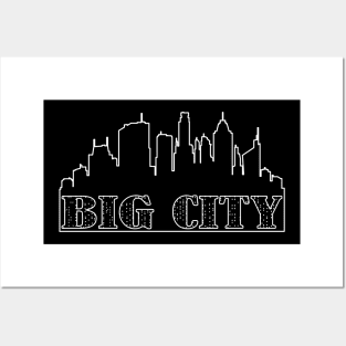 Big City Skyline - City Silhouette Posters and Art